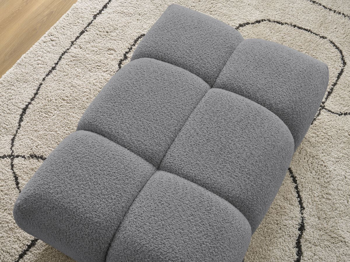 Pouf ALYA tissu bouclette