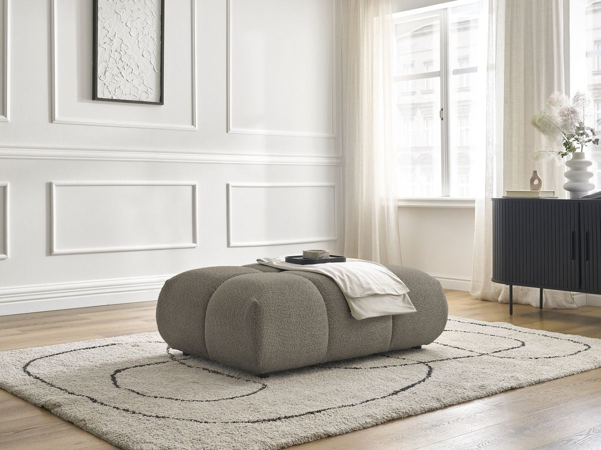 Pouf ALYA tissu bouclette