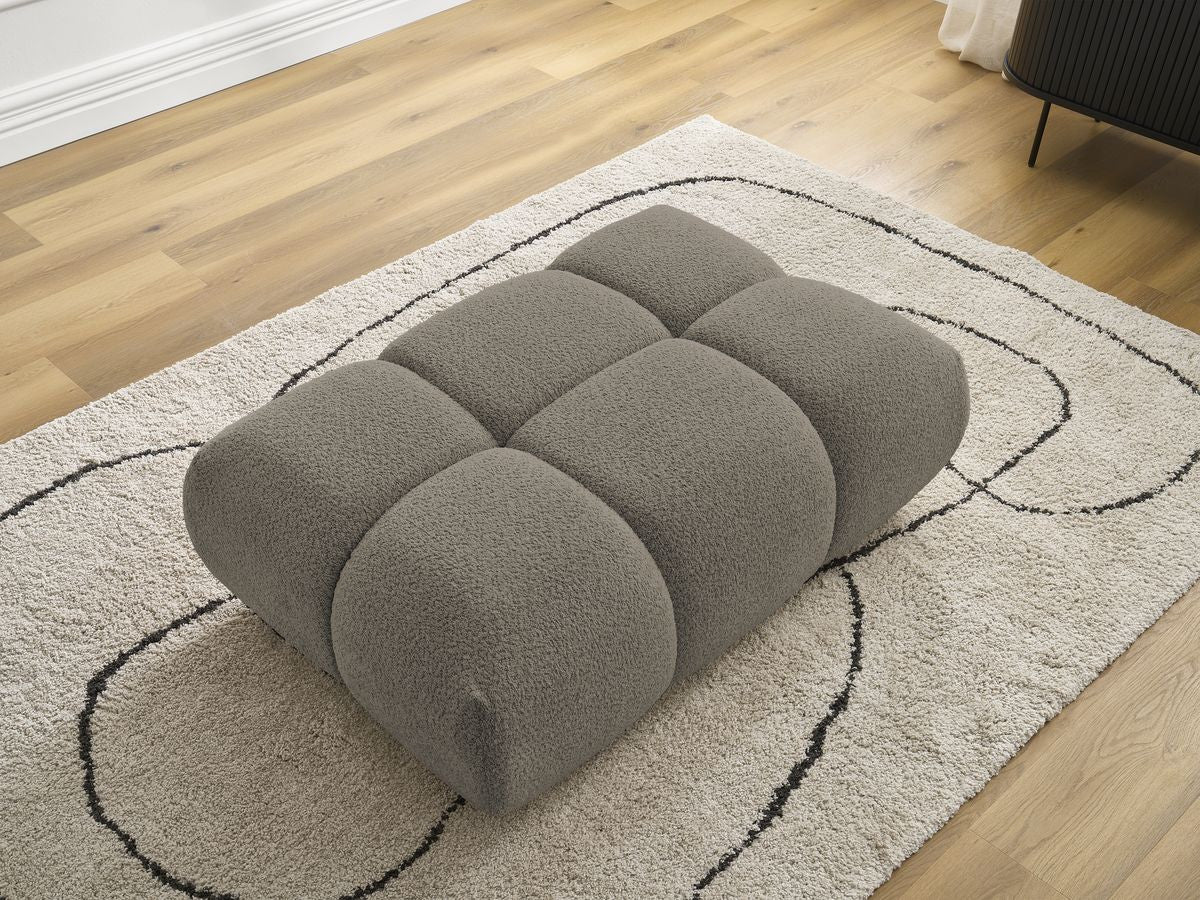 Pouf ALYA tissu bouclette