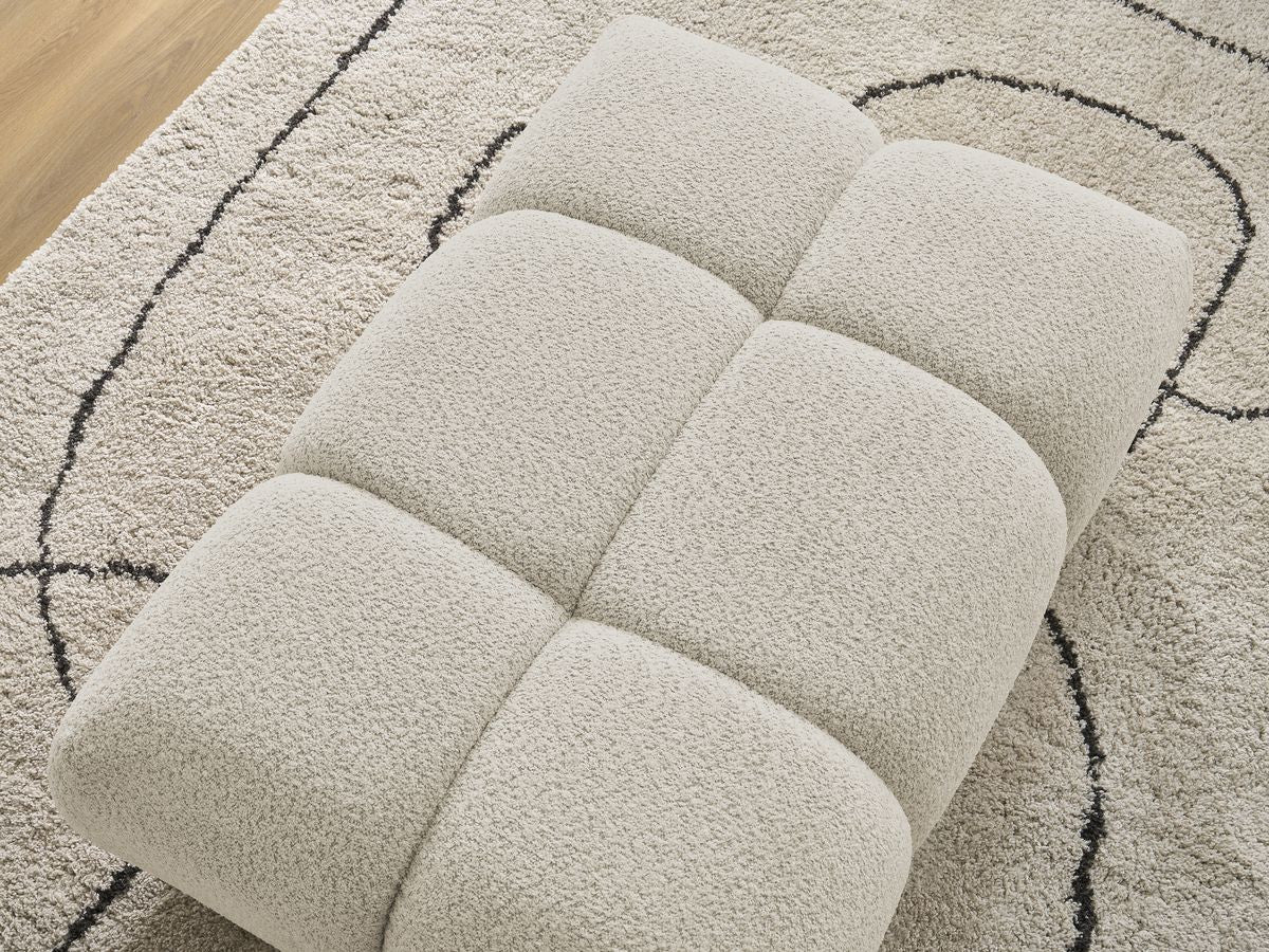 Pouf ALYA tissu bouclette