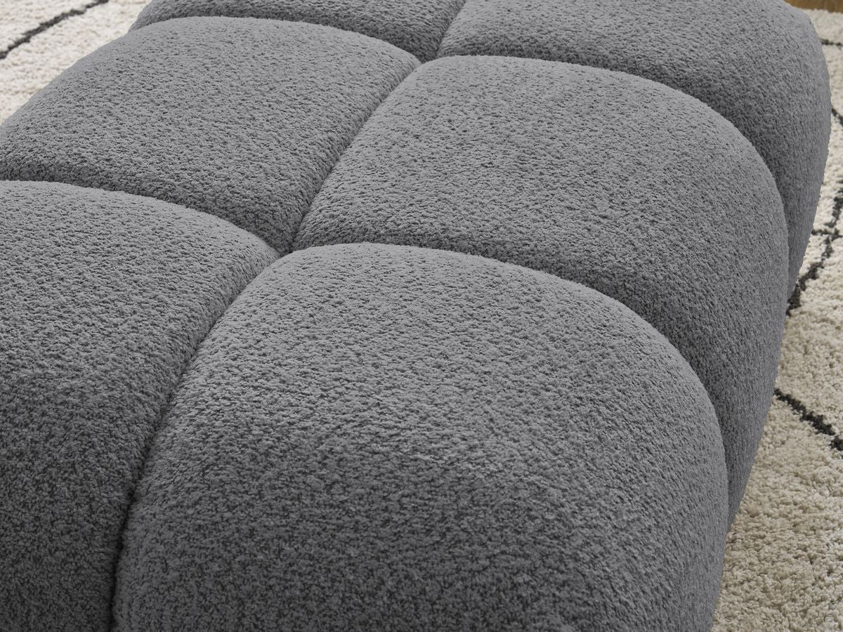 Pouf ALYA tissu bouclette