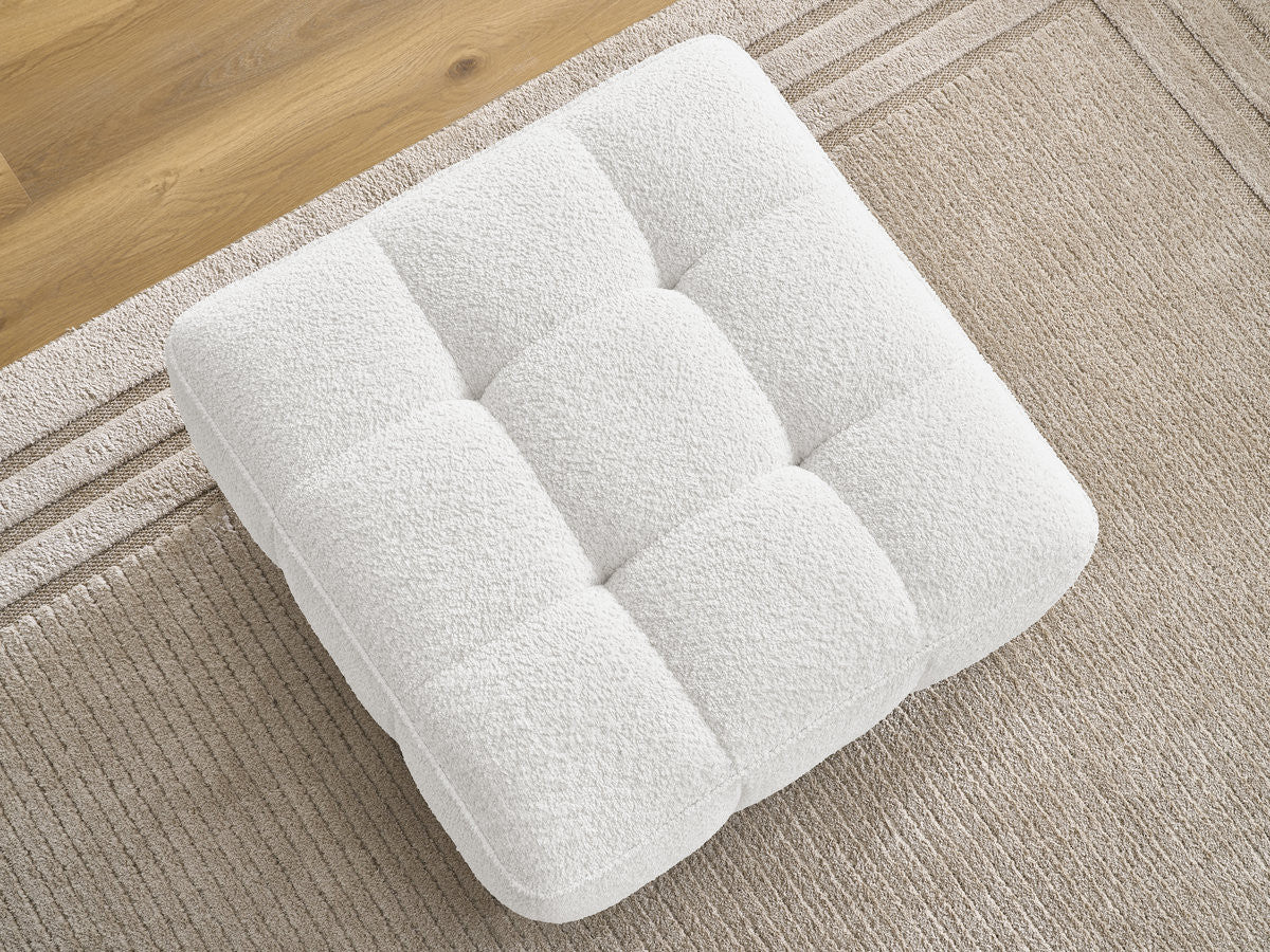 Pouf ANIS tissu bouclette