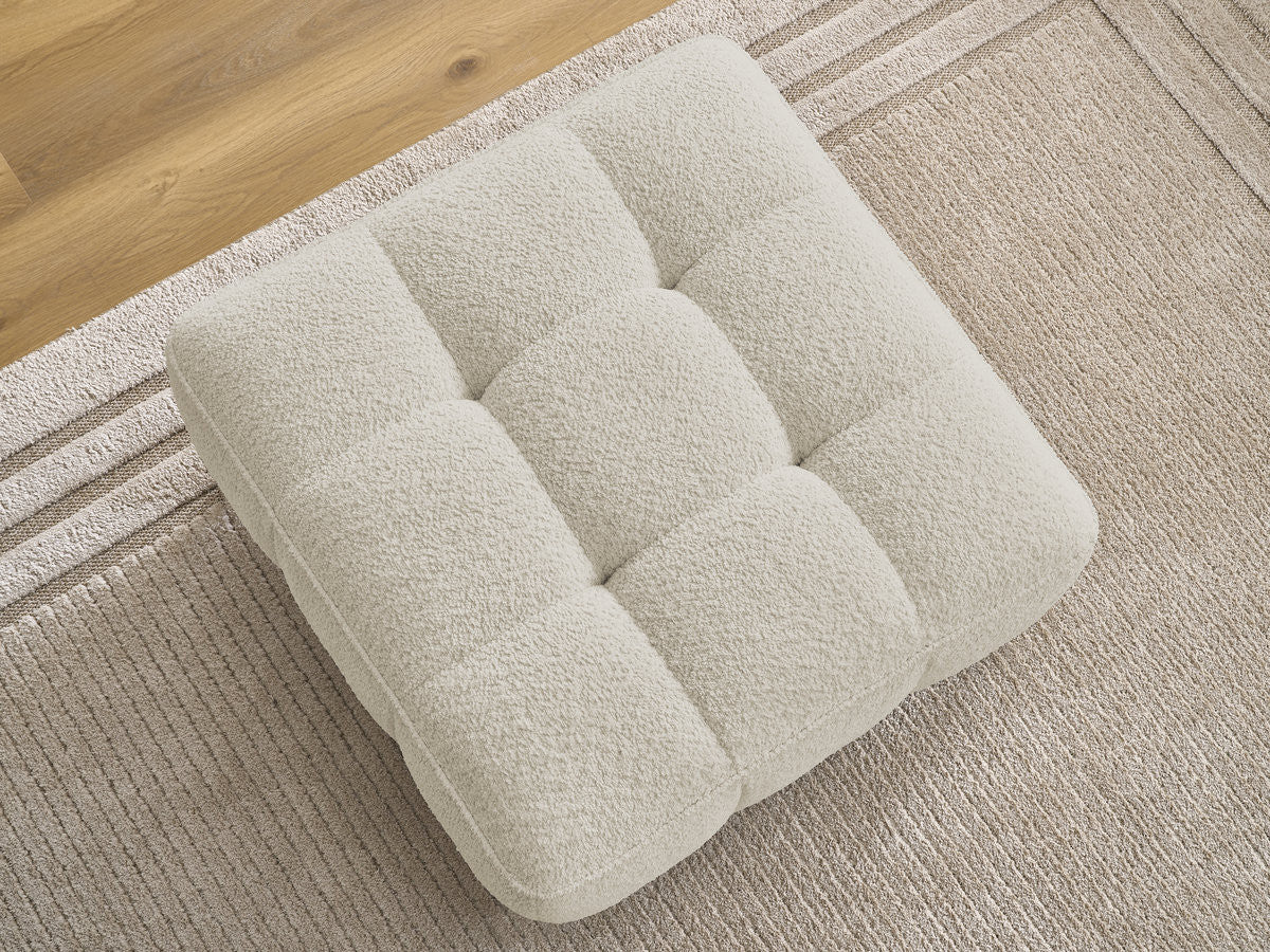 Pouf ANIS tissu bouclette