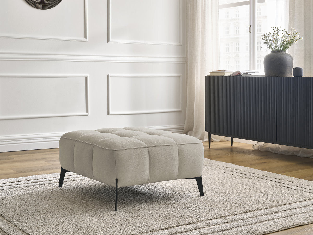 Pouf ANIS tissu texturé