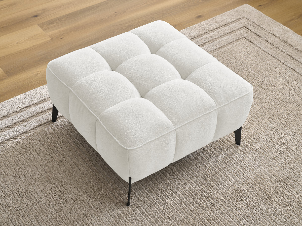 Pouf ANIS tissu texturé