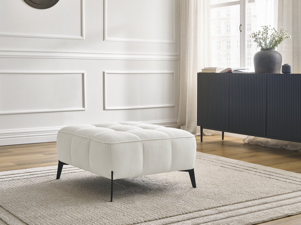 Pouf ANIS tissu texturé