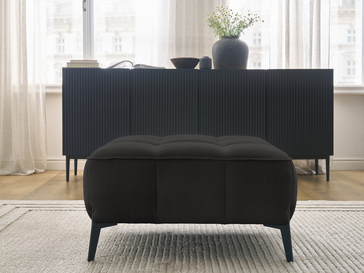 Pouf ANIS tissu texturé
