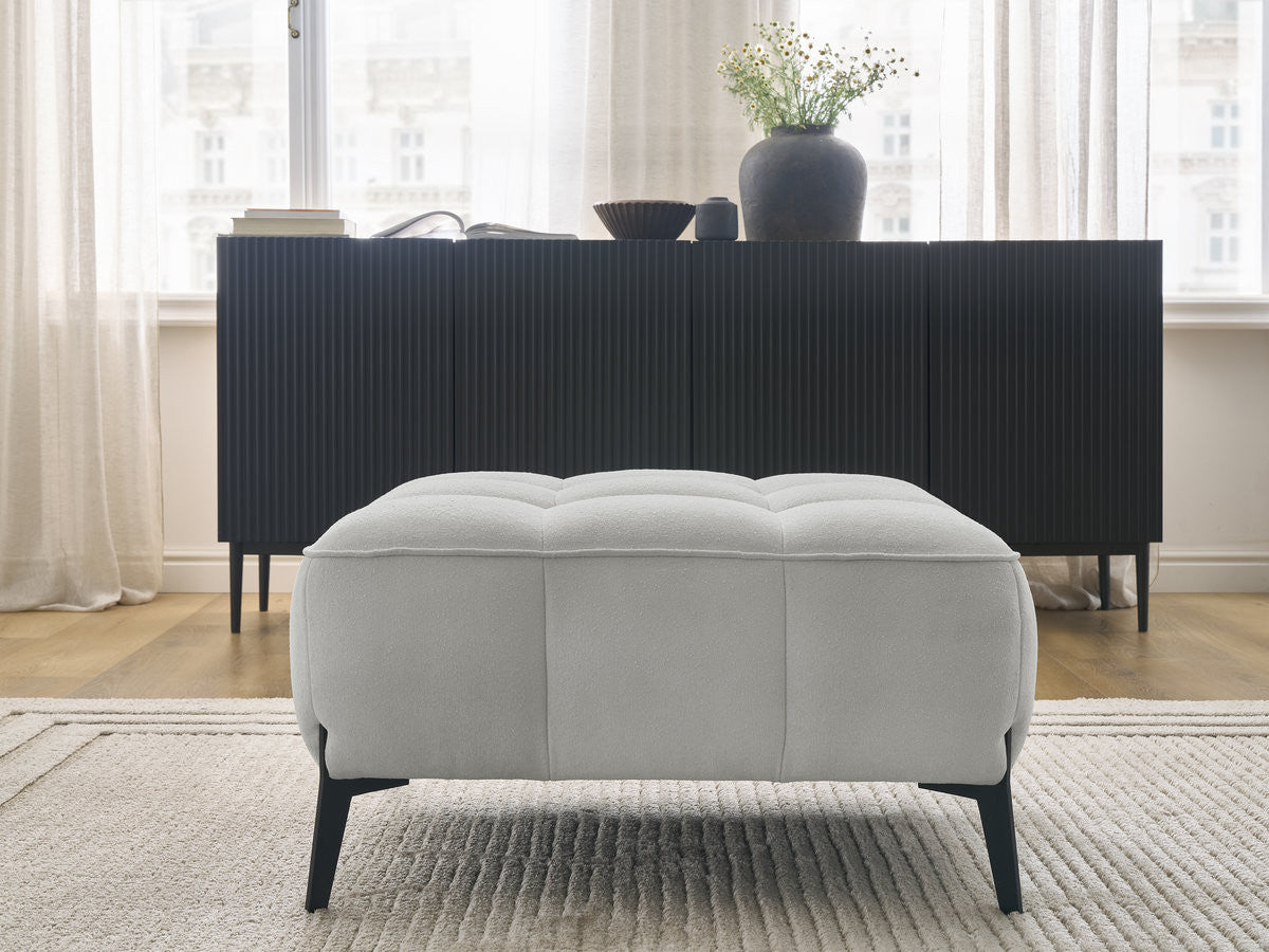 Pouf ANIS tissu texturé