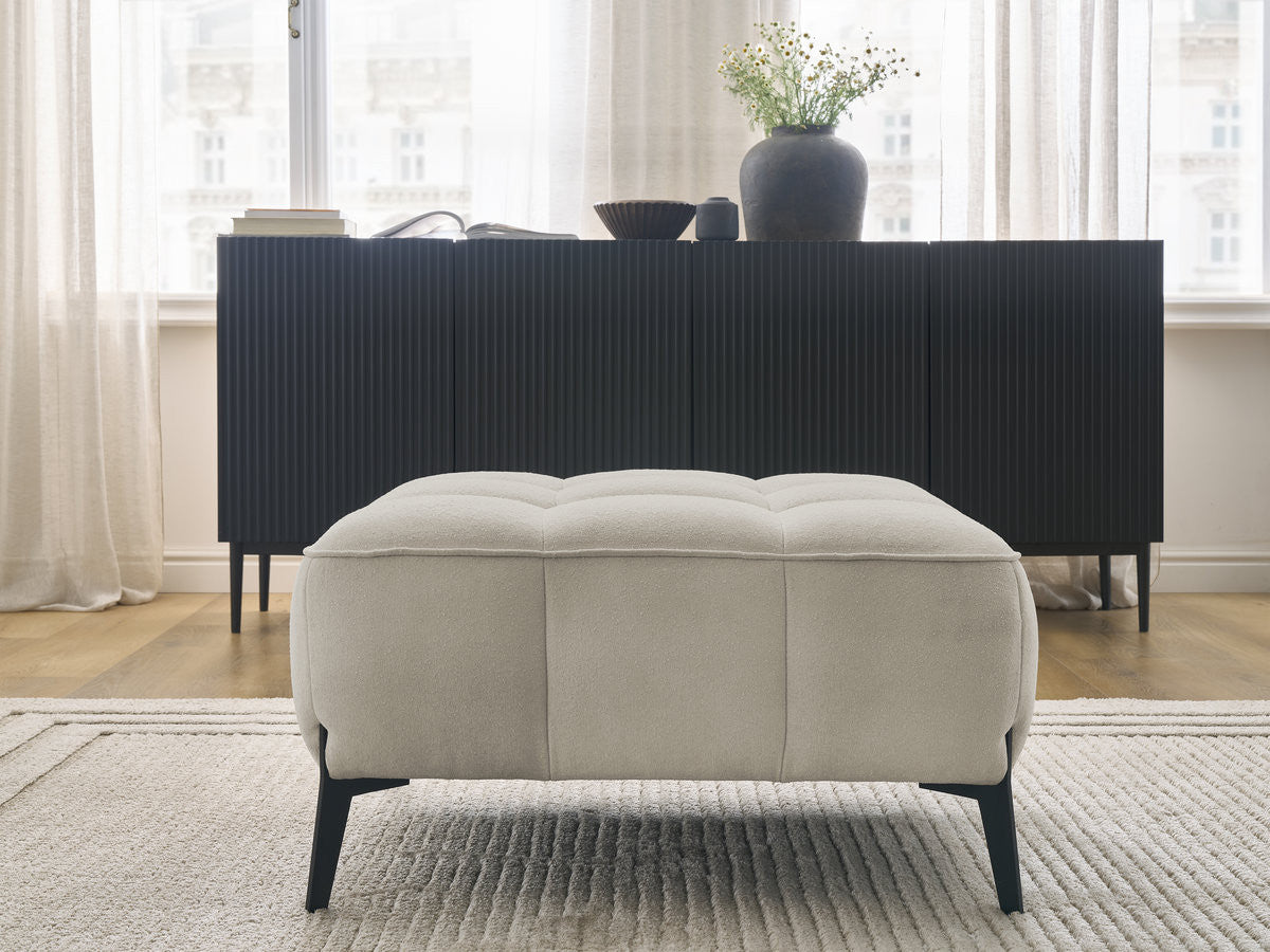 Pouf ANIS tissu texturé