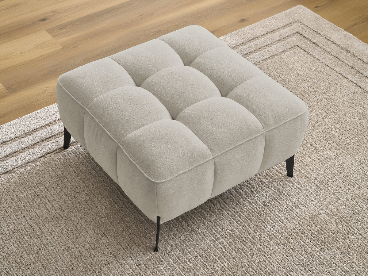 Pouf ANIS tissu texturé
