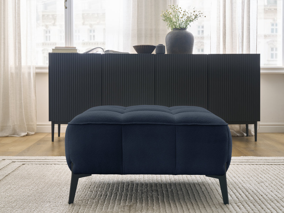 Pouf ANIS tissu texturé