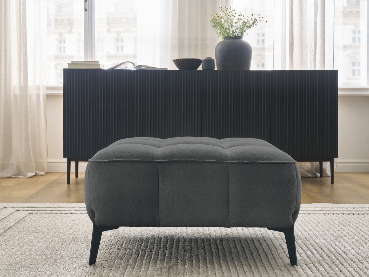 Pouf ANIS tissu texturé