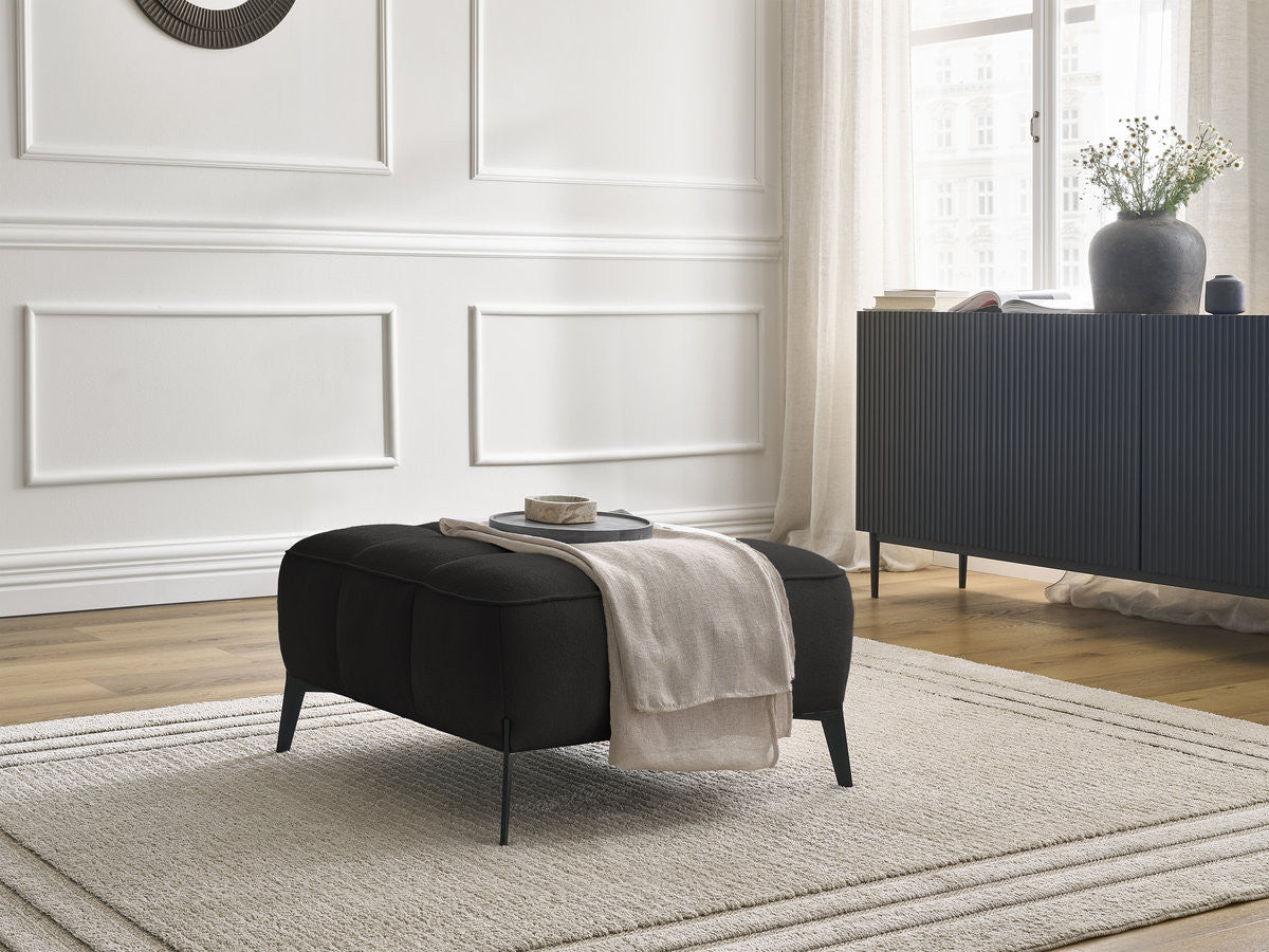 Pouf ANIS tissu texturé