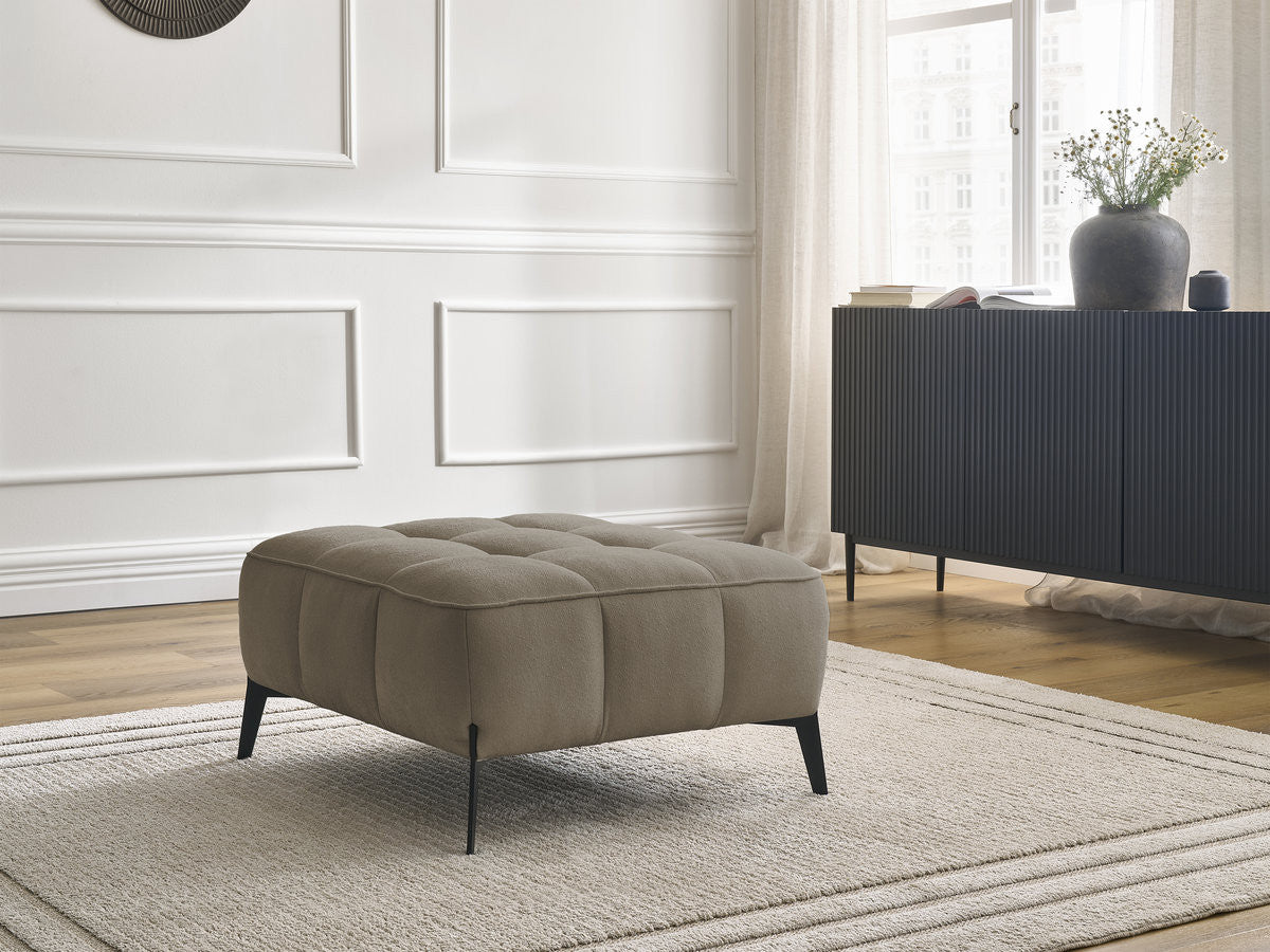Pouf ANIS tissu texturé