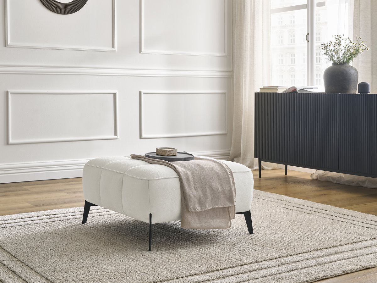Pouf ANIS tissu texturé