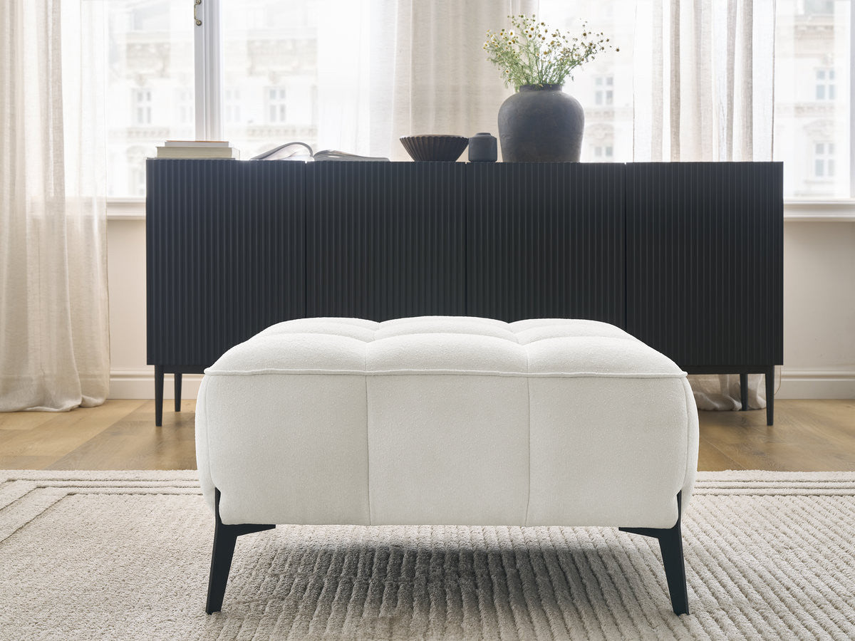 Pouf ANIS tissu texturé