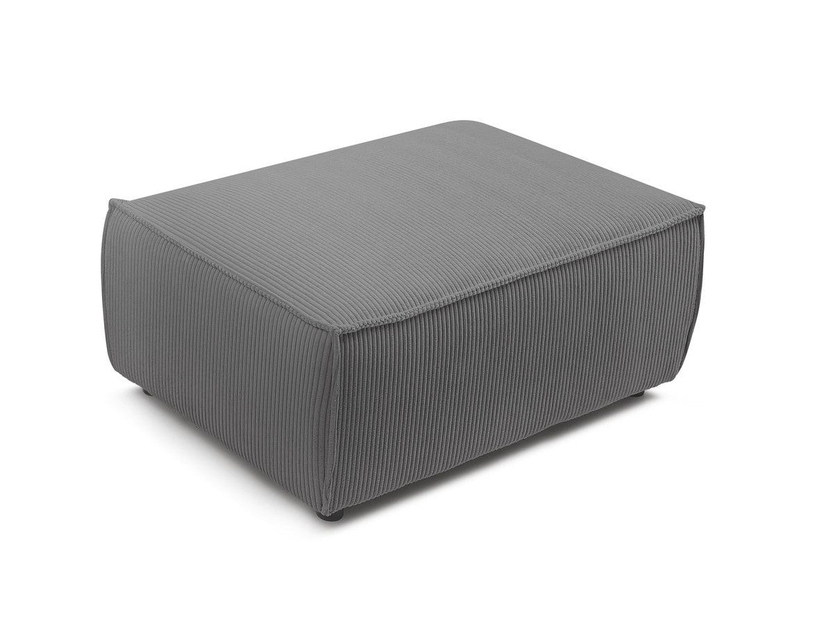 Pouf compact NIHAD velours côtelé