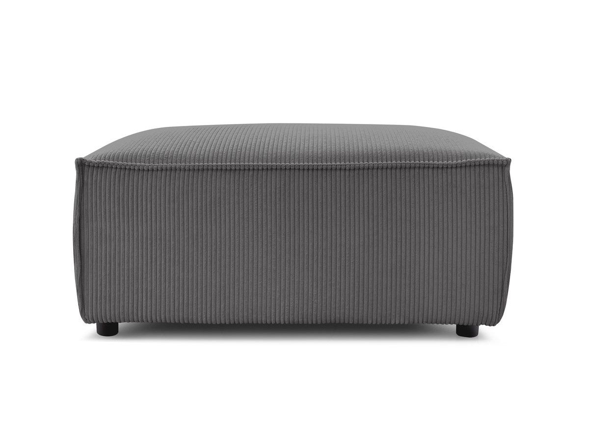 Pouf compact NIHAD velours côtelé