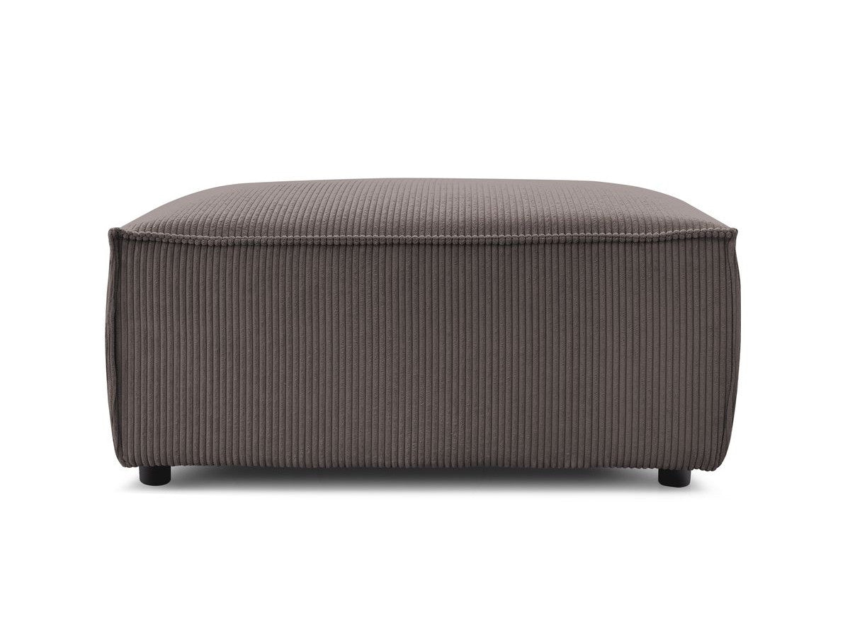 Pouf compact NIHAD velours côtelé