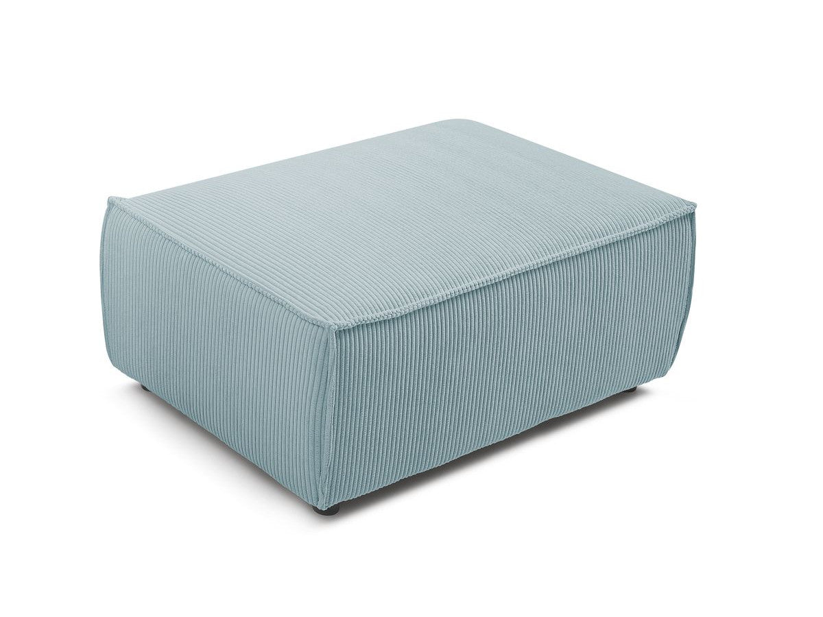 Pouf compact NIHAD velours côtelé