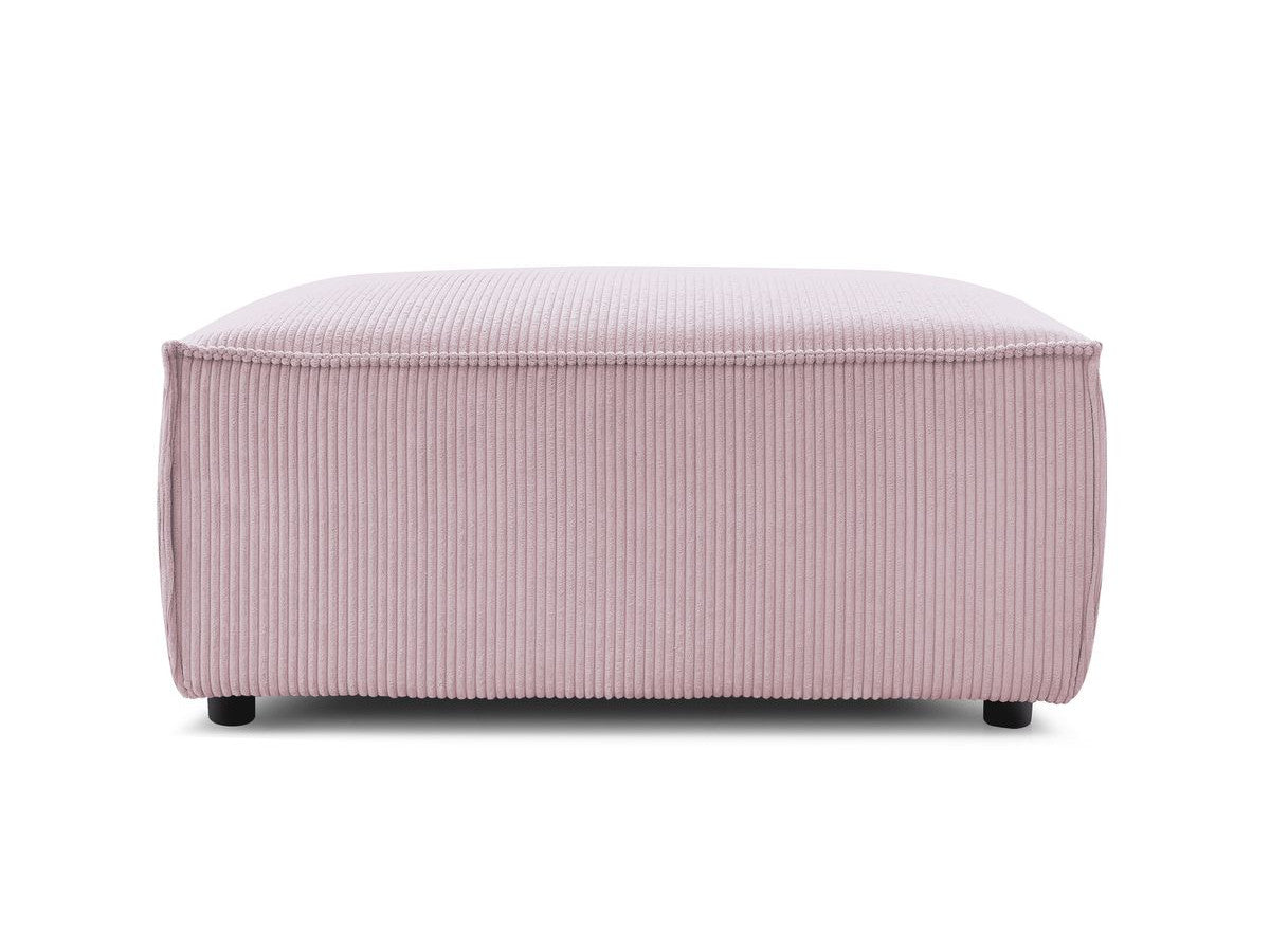 Pouf compact NIHAD velours côtelé