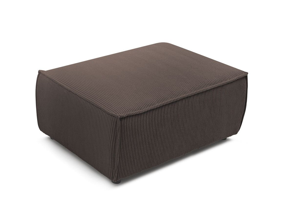 Pouf compact NIHAD velours côtelé