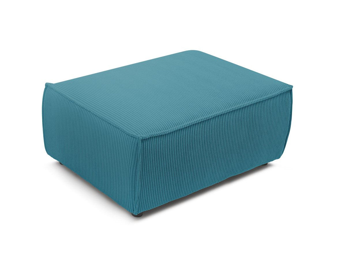 Pouf compact NIHAD velours côtelé