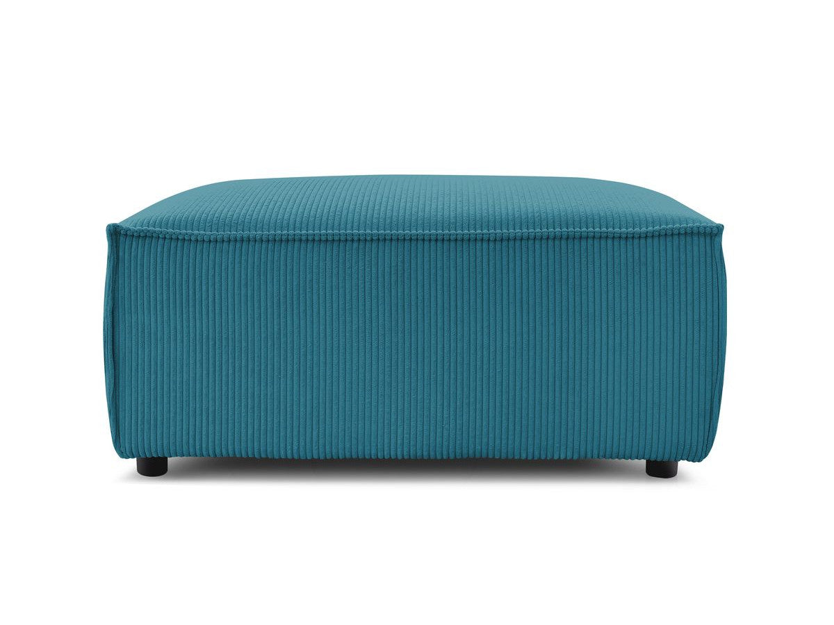 Pouf compact NIHAD velours côtelé