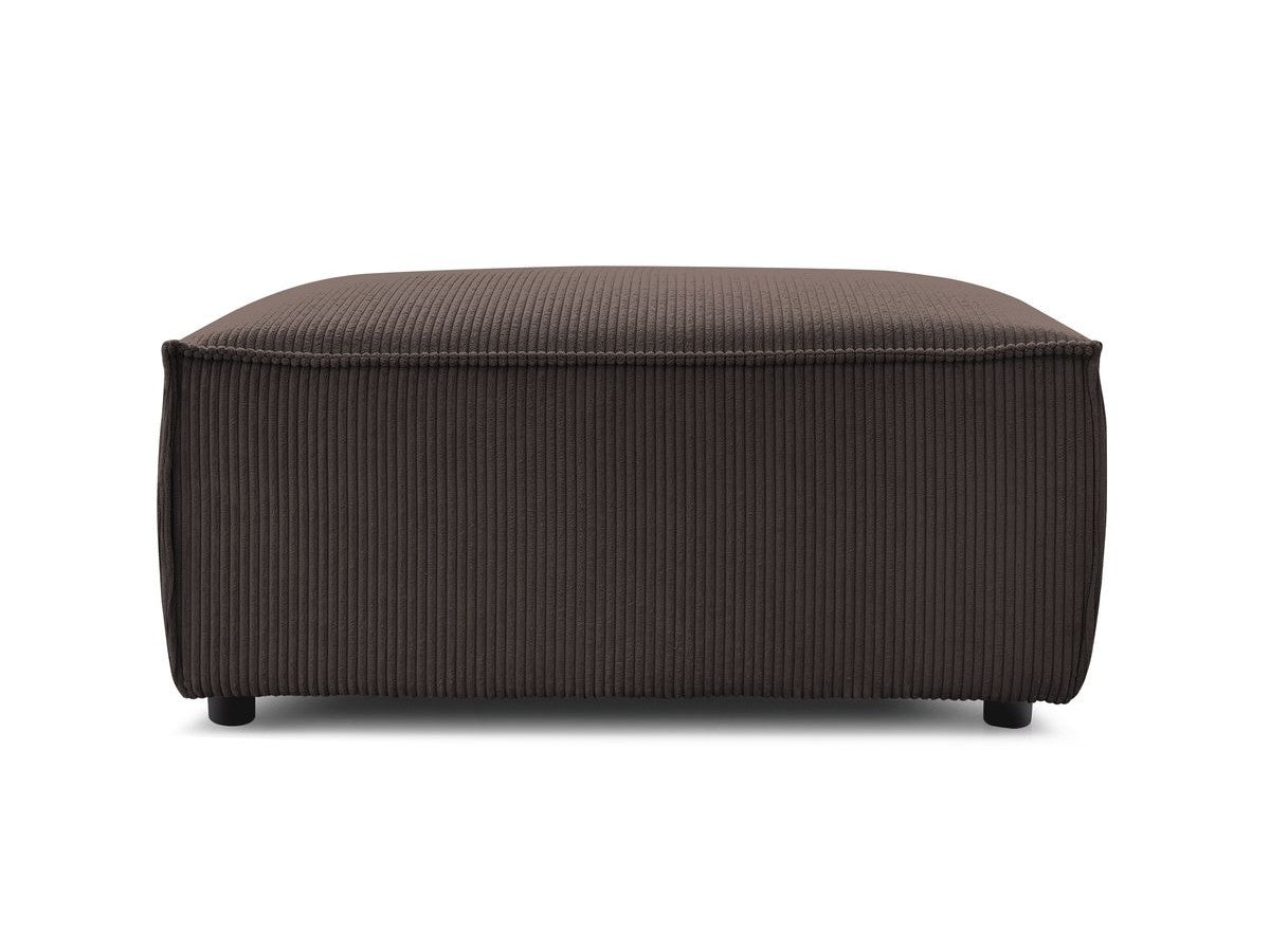 Pouf compact NIHAD velours côtelé