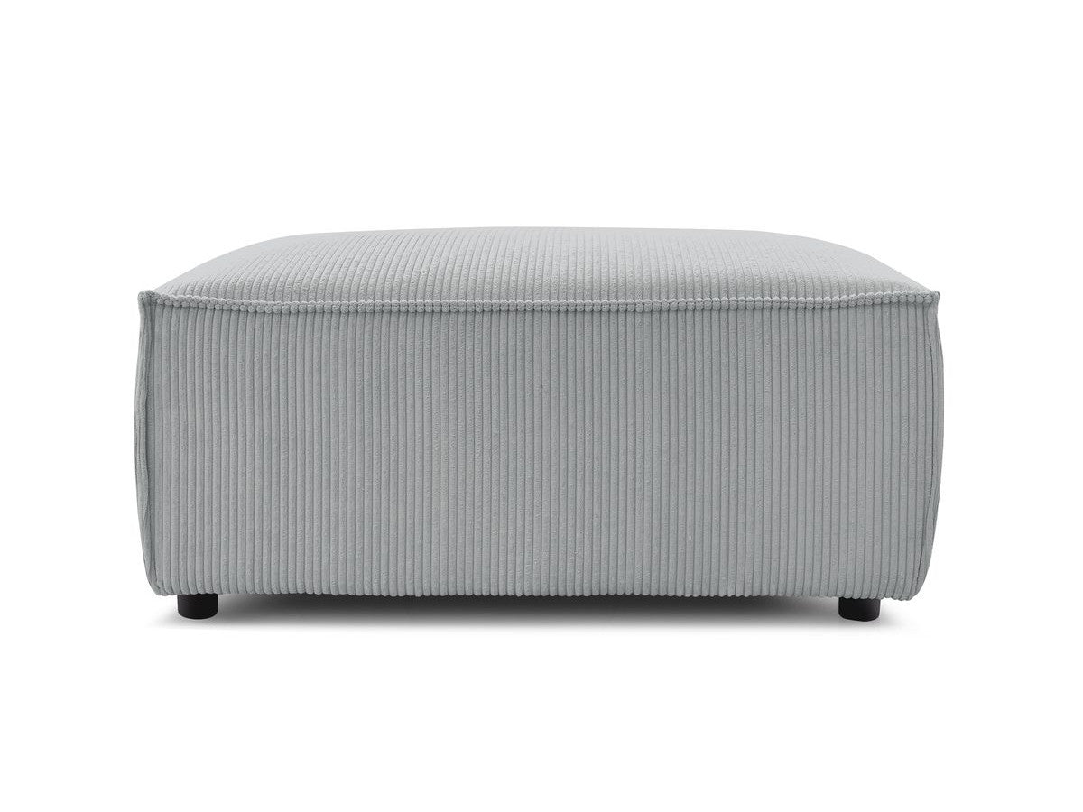 Pouf compact NIHAD velours côtelé