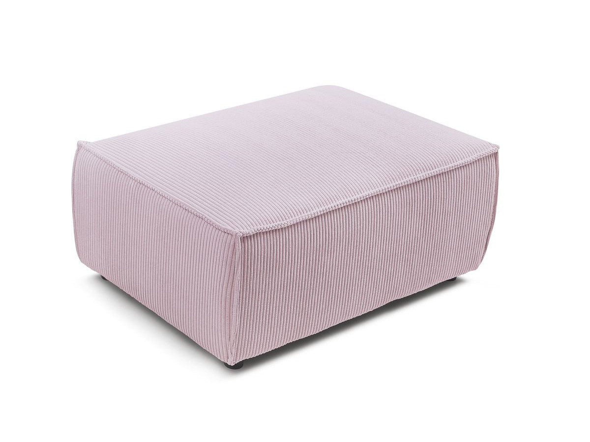 Pouf compact NIHAD velours côtelé