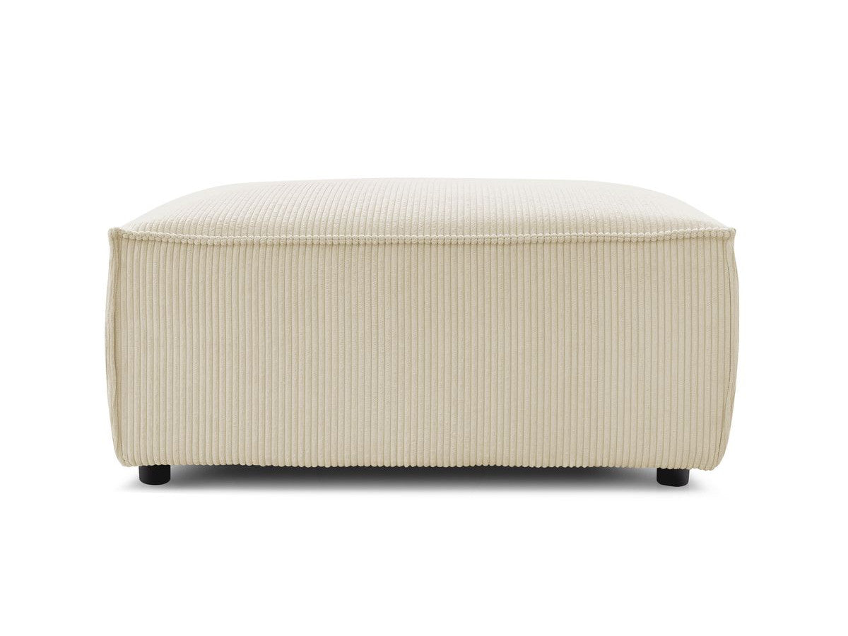 Pouf compact NIHAD velours côtelé