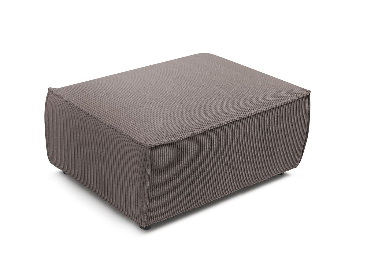 Pouf compact NIHAD velours côtelé