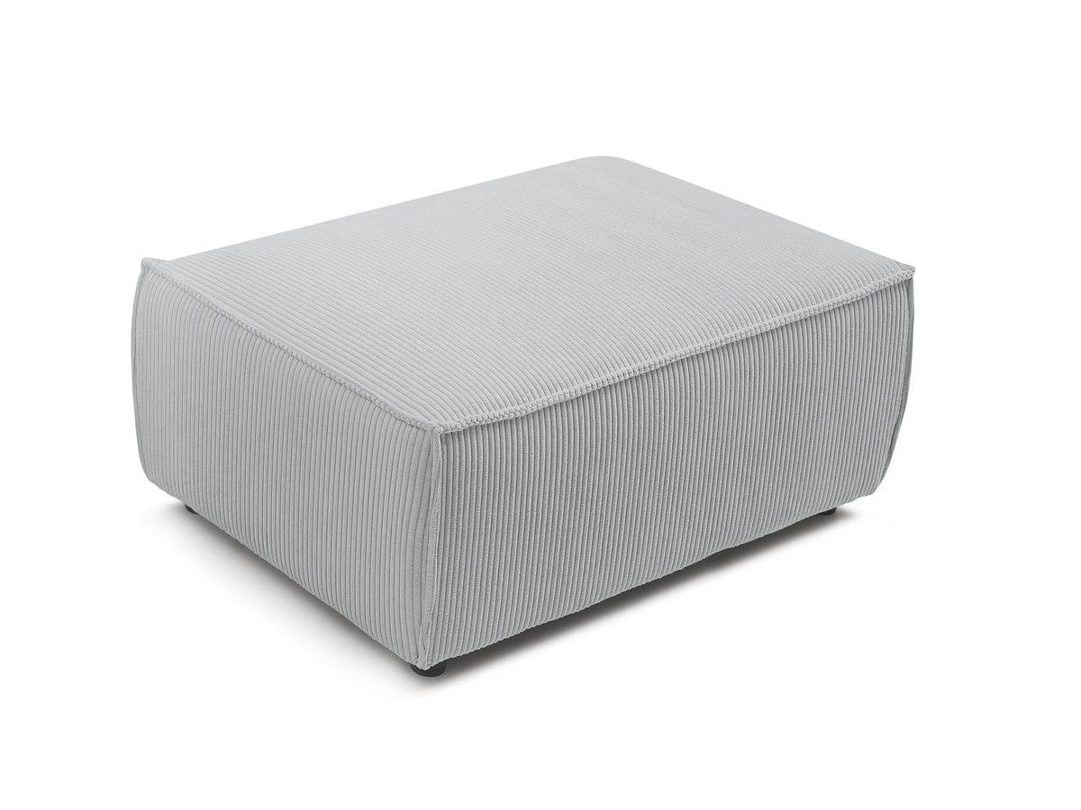 Pouf compact NIHAD velours côtelé