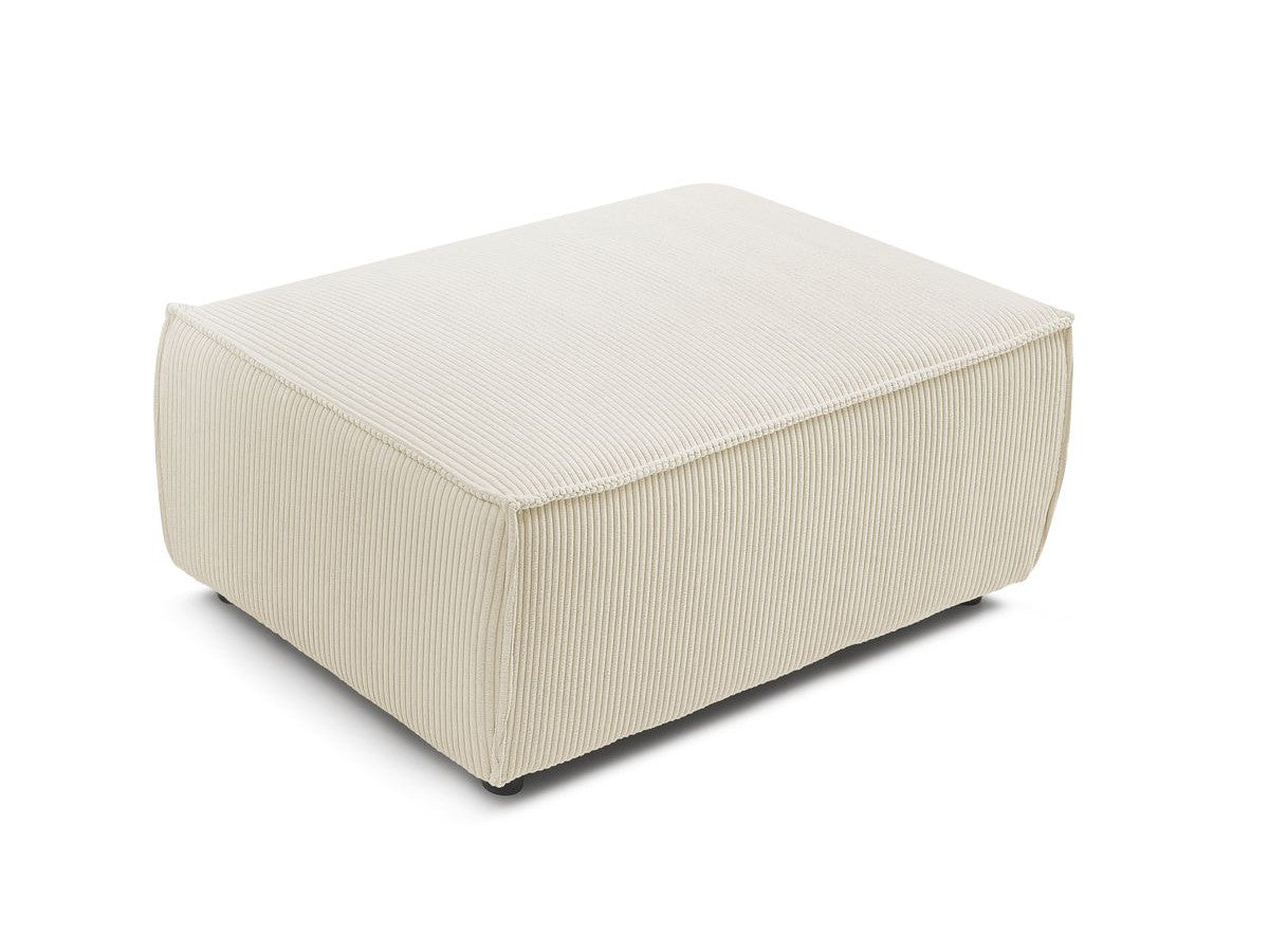 Pouf compact NIHAD velours côtelé