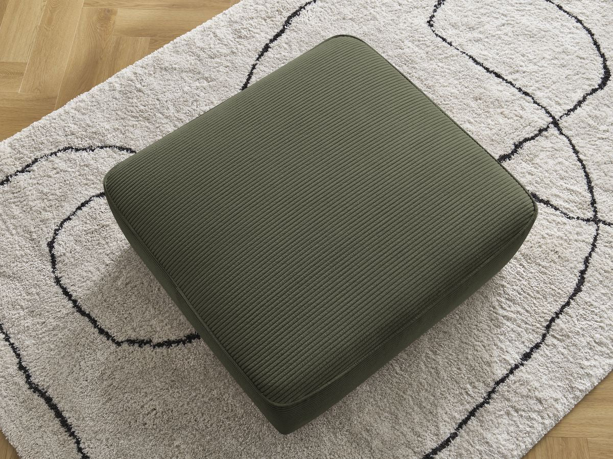 Pouf LEOPOLD velours côtelé