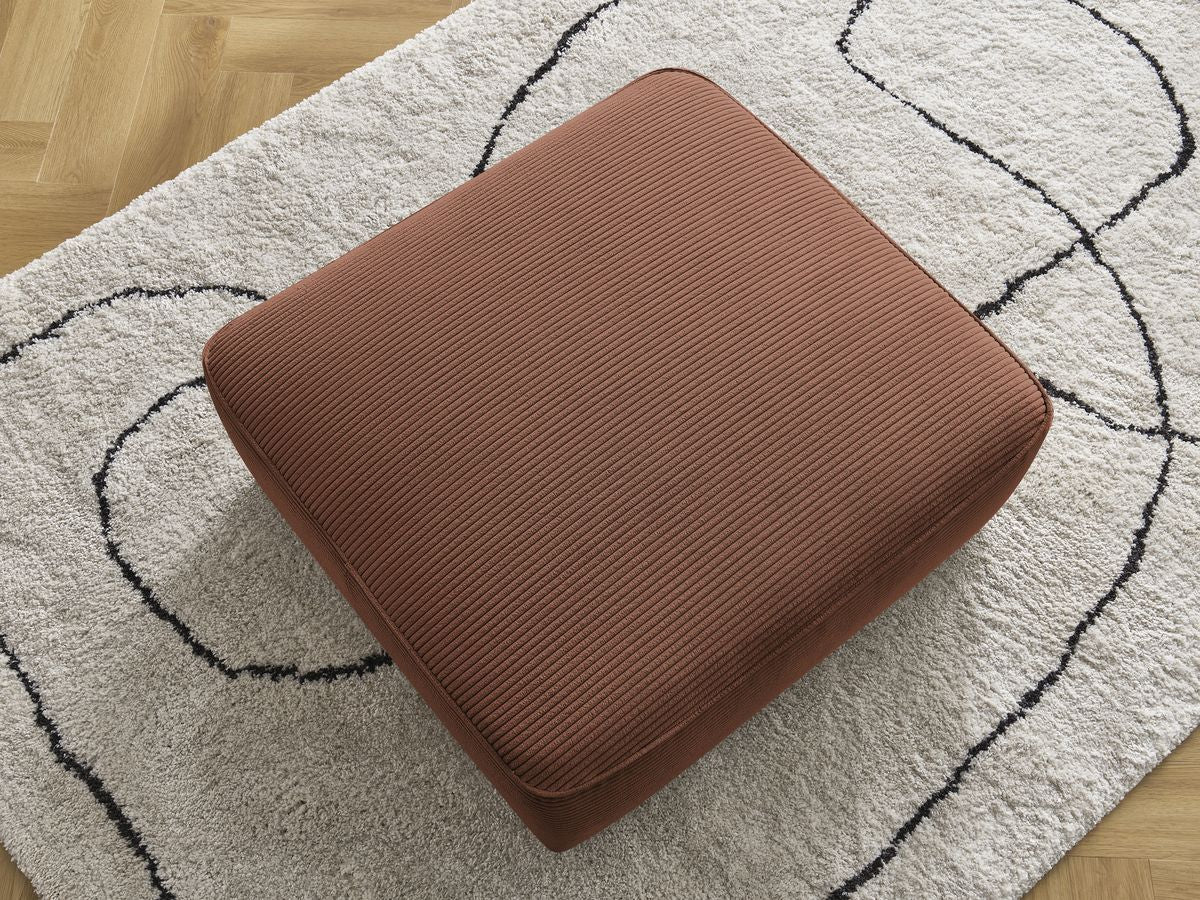 Pouf LEOPOLD velours côtelé