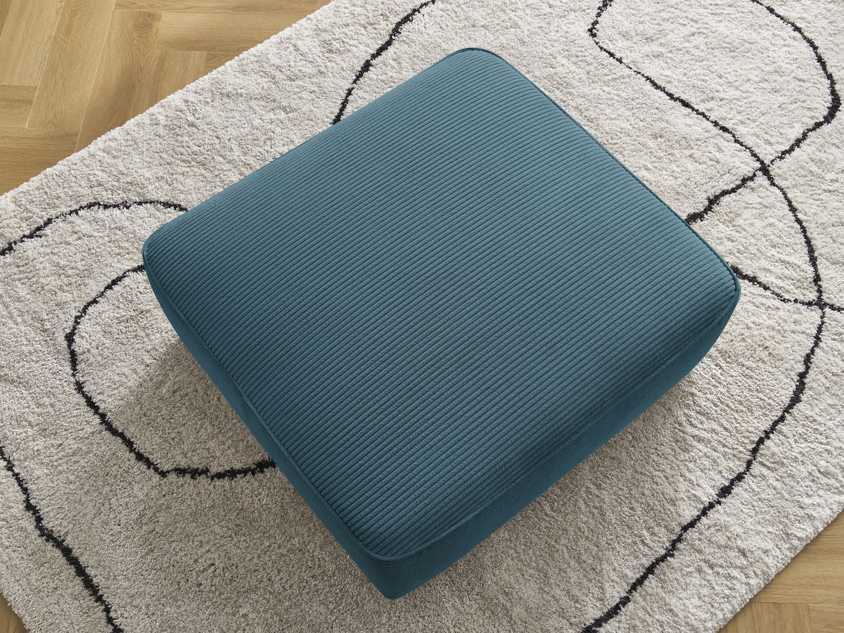 Pouf LEOPOLD velours côtelé