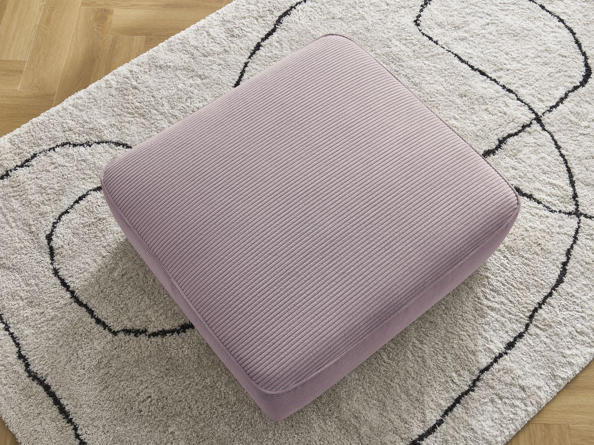 Pouf LEOPOLD velours côtelé
