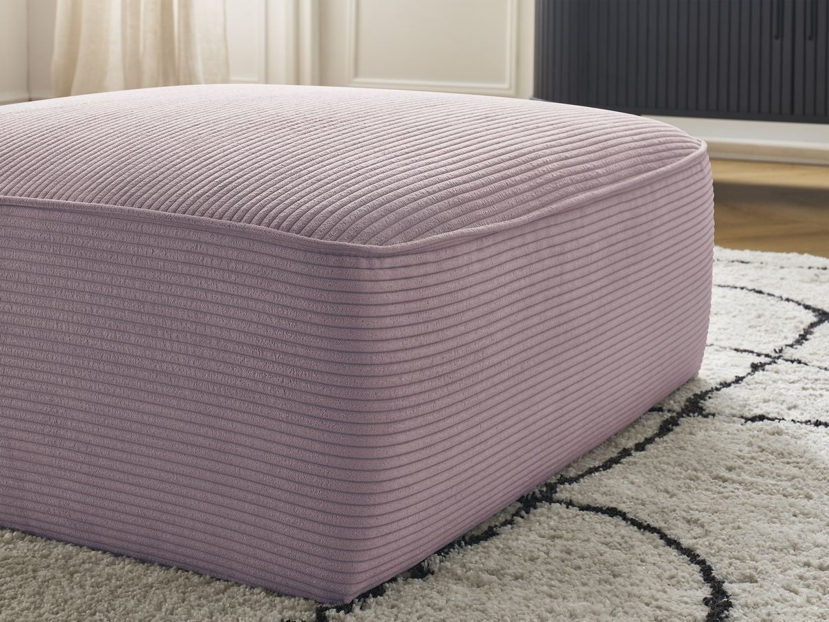 Pouf LEOPOLD velours côtelé