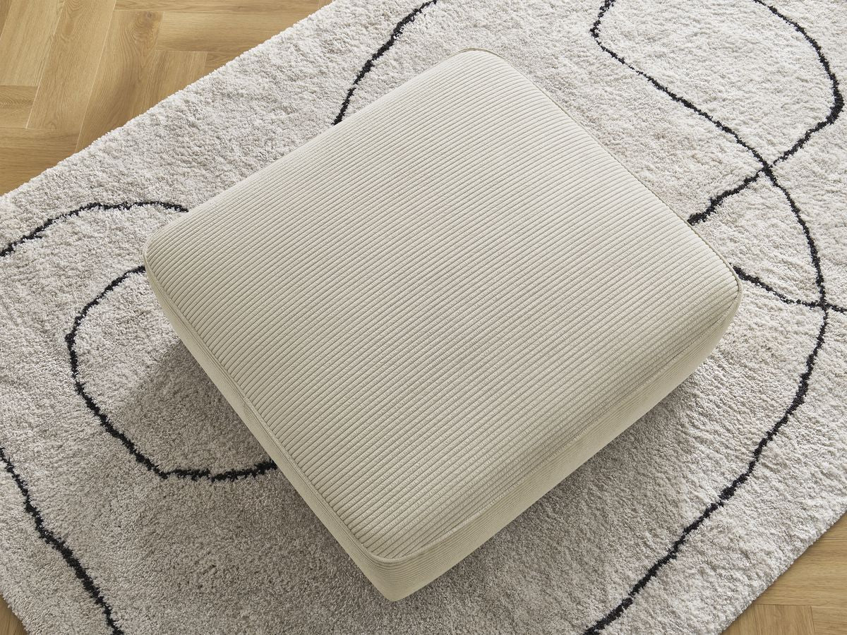 Pouf LEOPOLD velours côtelé