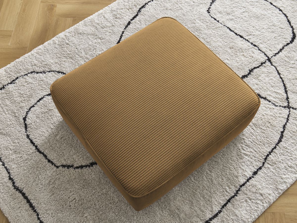 Pouf LEOPOLD velours côtelé