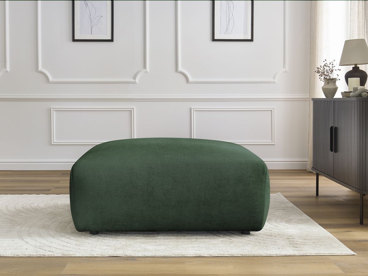 Pouf LUCIEN tissu lisse