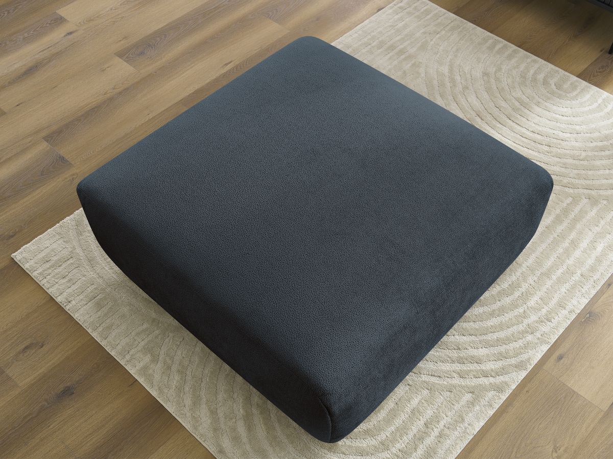 Pouf LUCIEN tissu lisse
