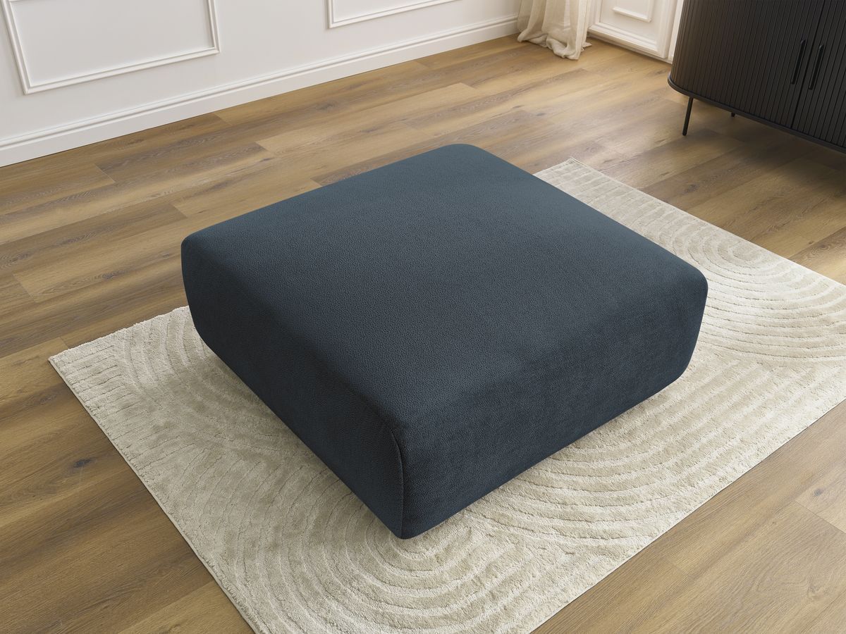 Pouf LUCIEN tissu lisse