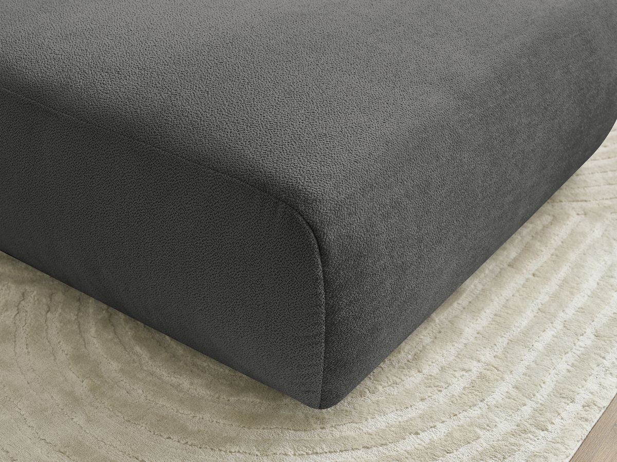 Pouf LUCIEN tissu lisse
