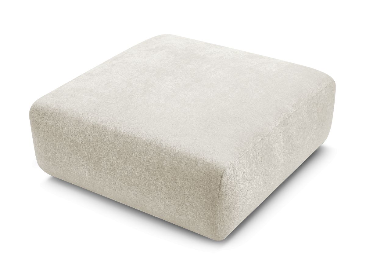 Pouf LUCIEN tissu lisse