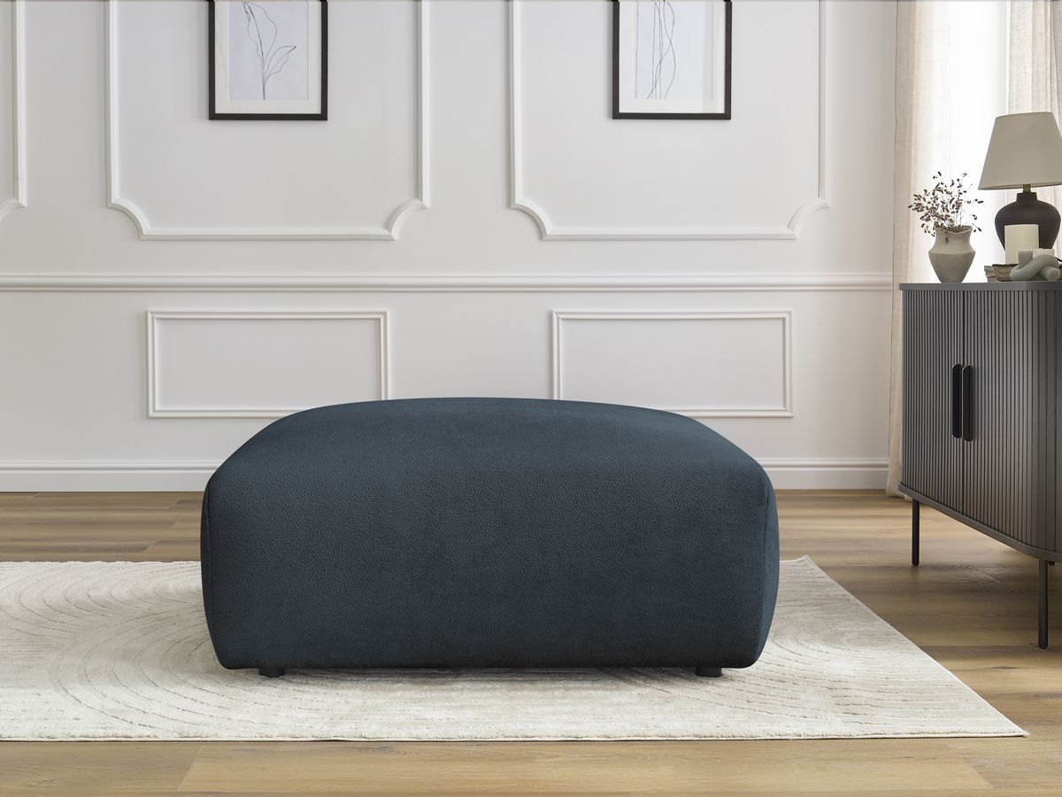 Pouf LUCIEN tissu lisse