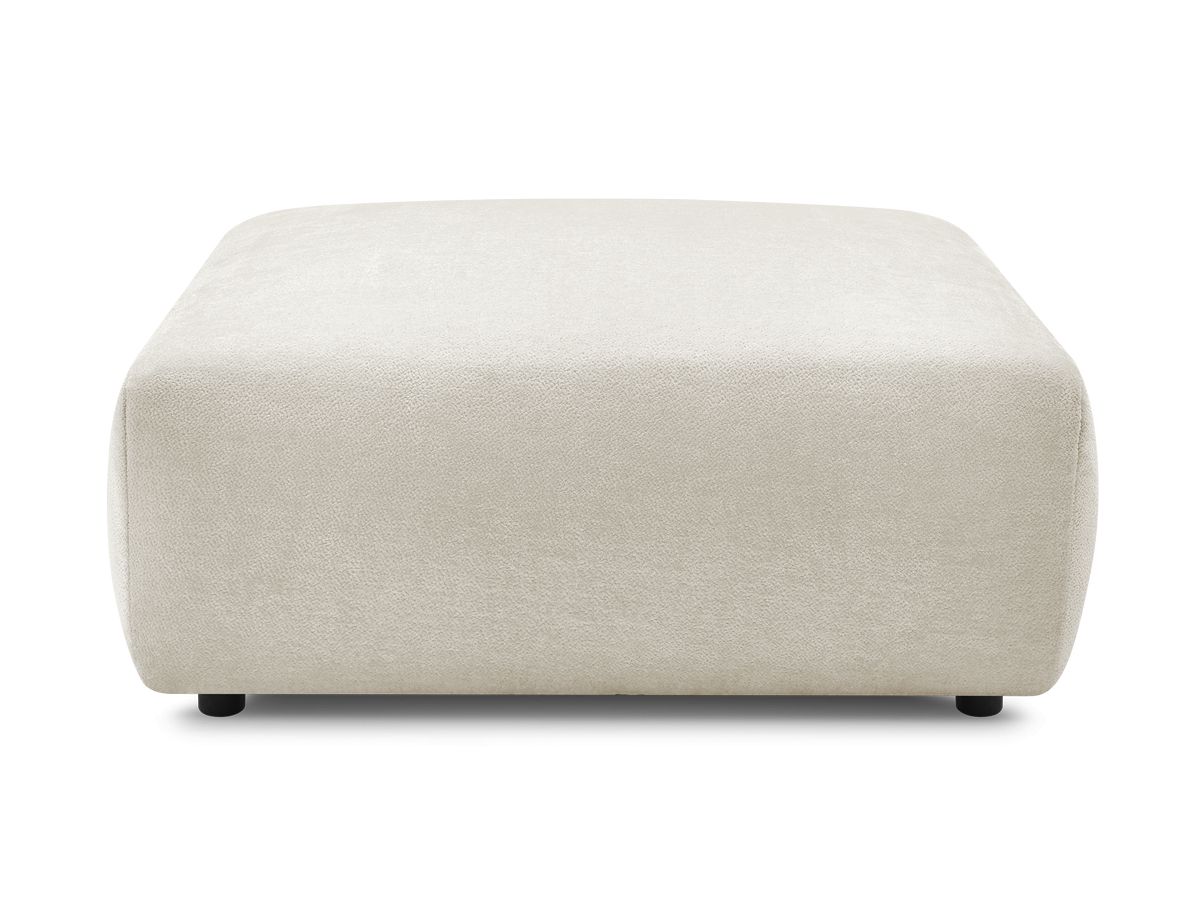 Pouf LUCIEN tissu lisse