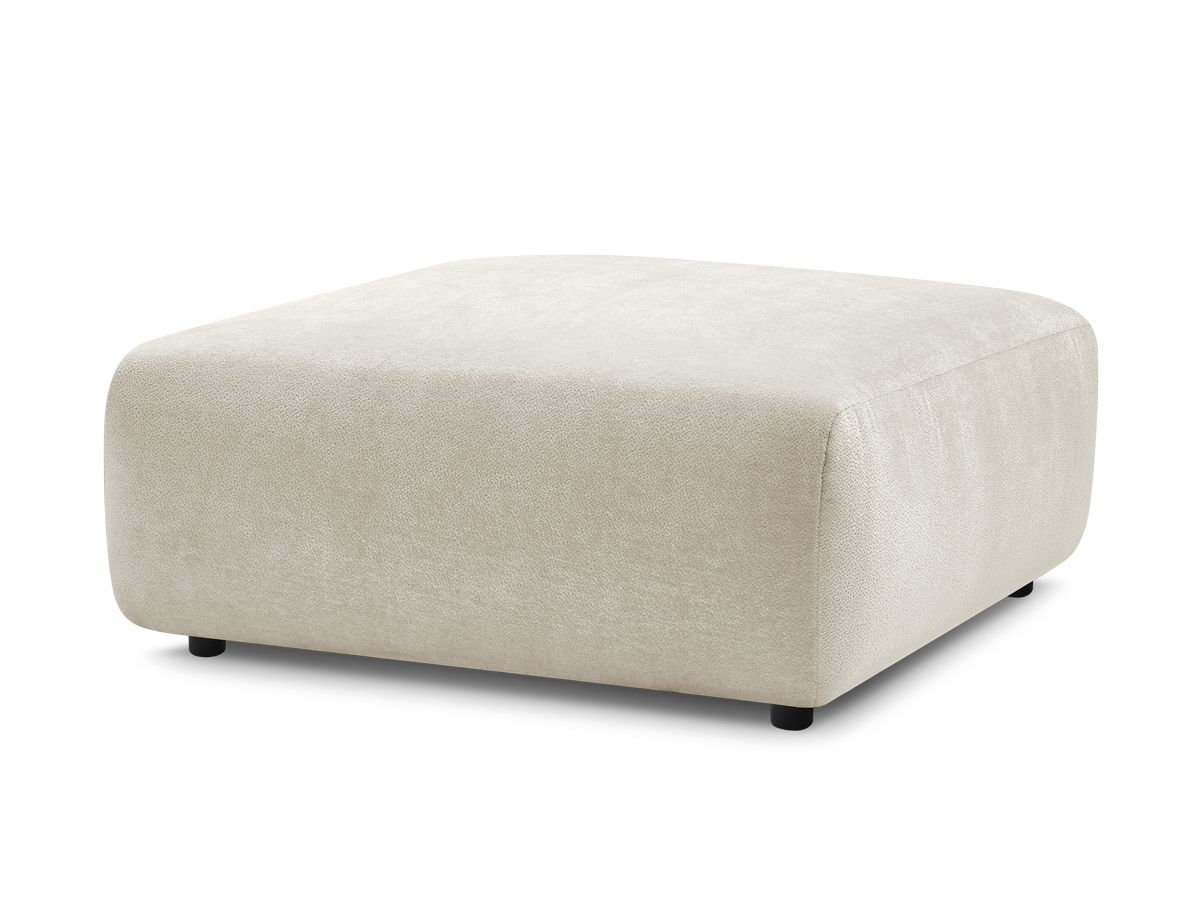 Pouf LUCIEN tissu lisse